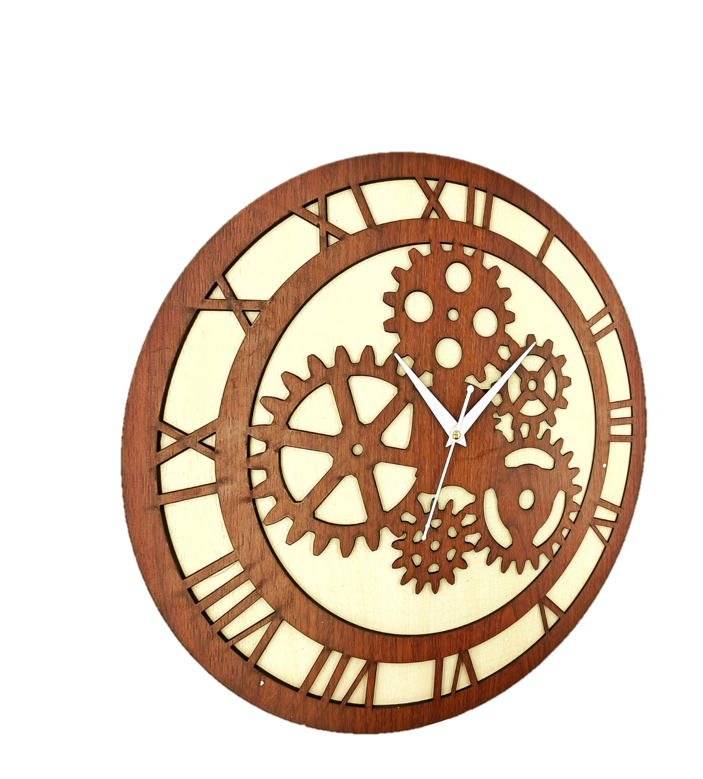 Wooden Silent Non-Ticking Wall Clock for Home Stylish Latest Designer Wall Clock for Home Living Room Bedroom Office Hall - Image 3